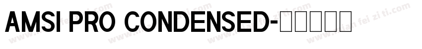 AMSI PRO CONDENSED字体转换